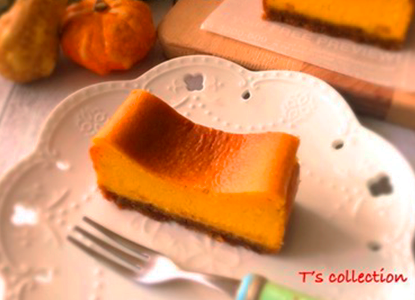 パンプキンチーズケーキの画像